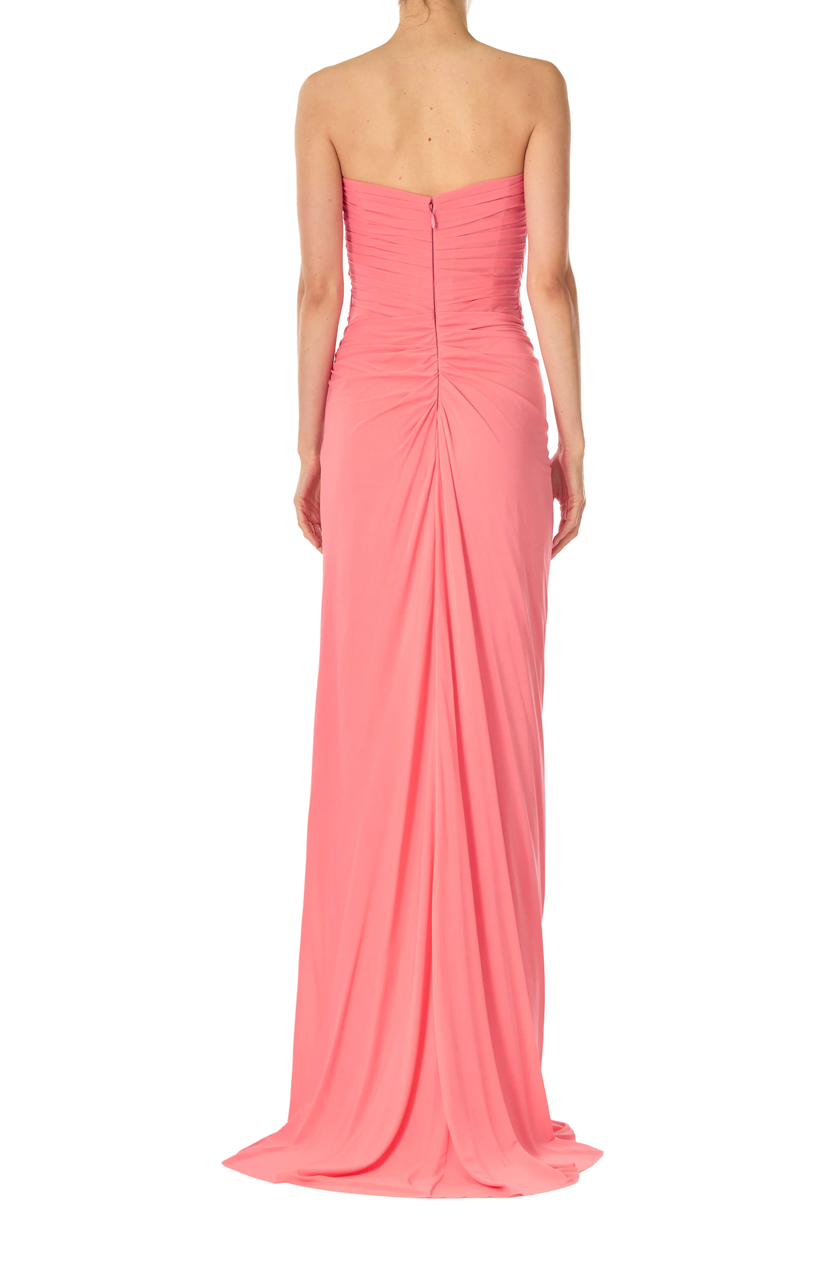 Strapless Draped Jersey Gown - Image 5