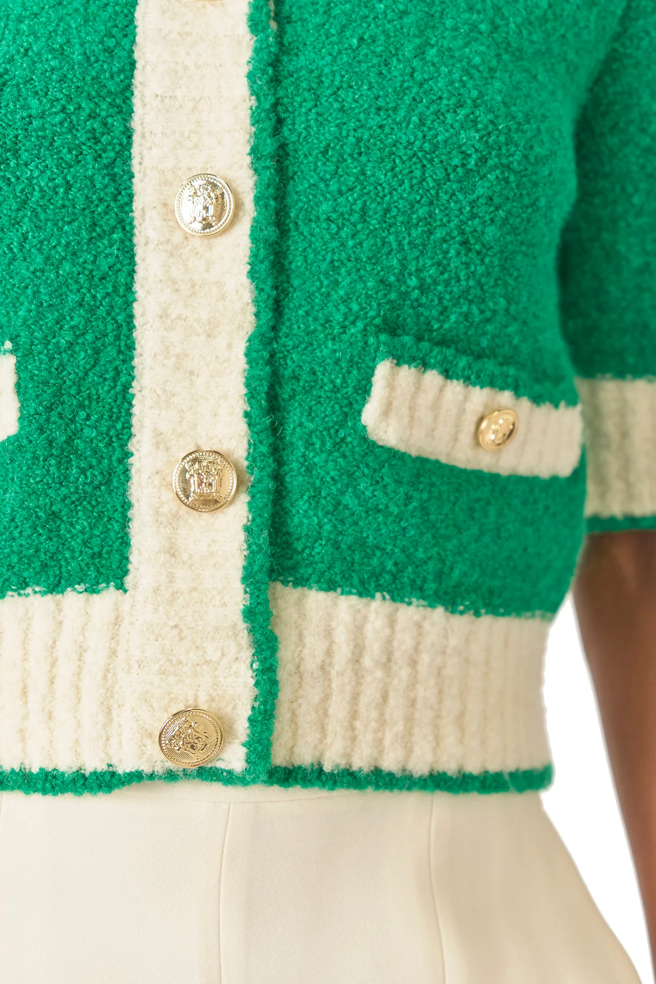 Short Sleeve Knit Cardigan - Image 2