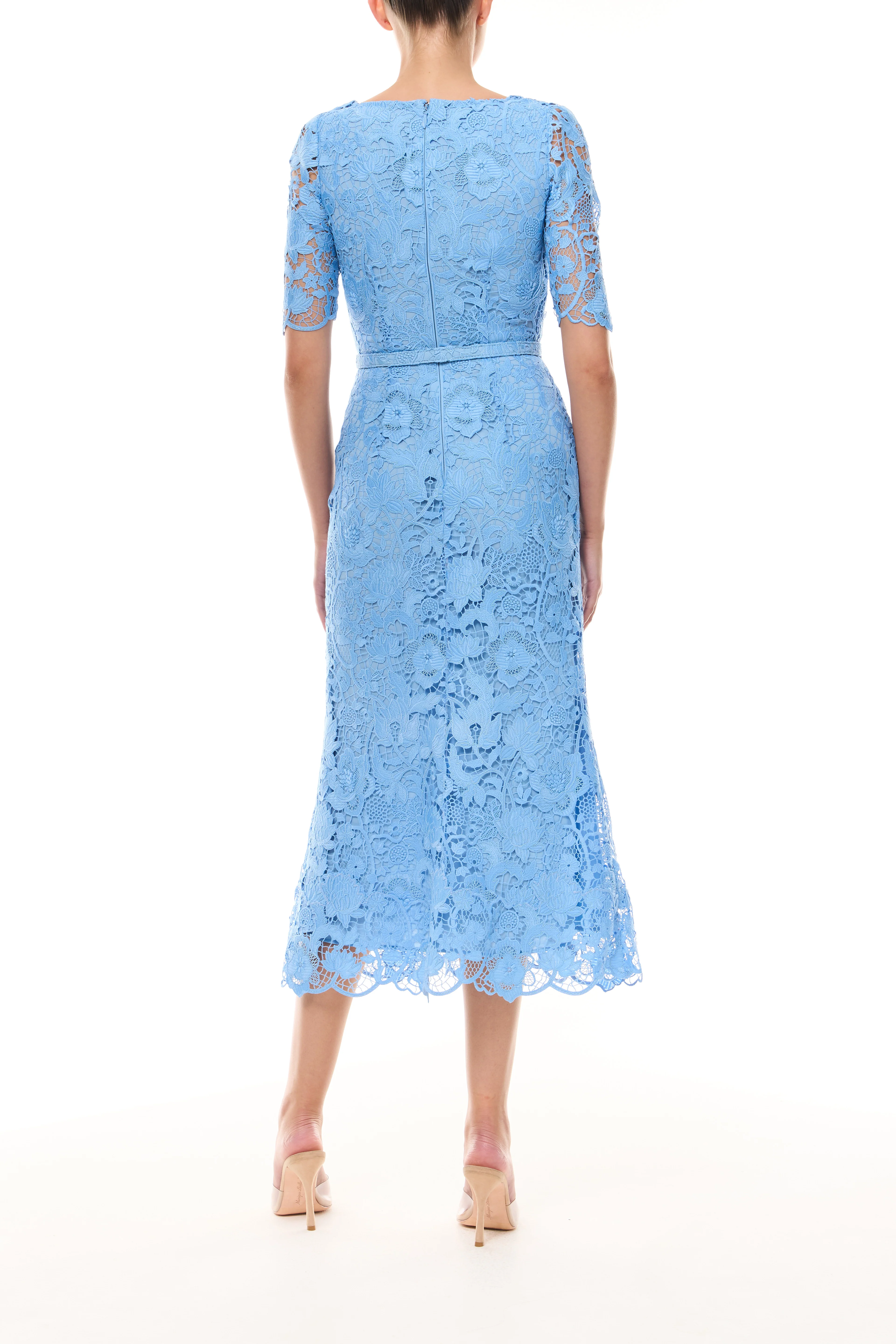 Bluebelle Lace Sleeved Midi Dress - Image 5