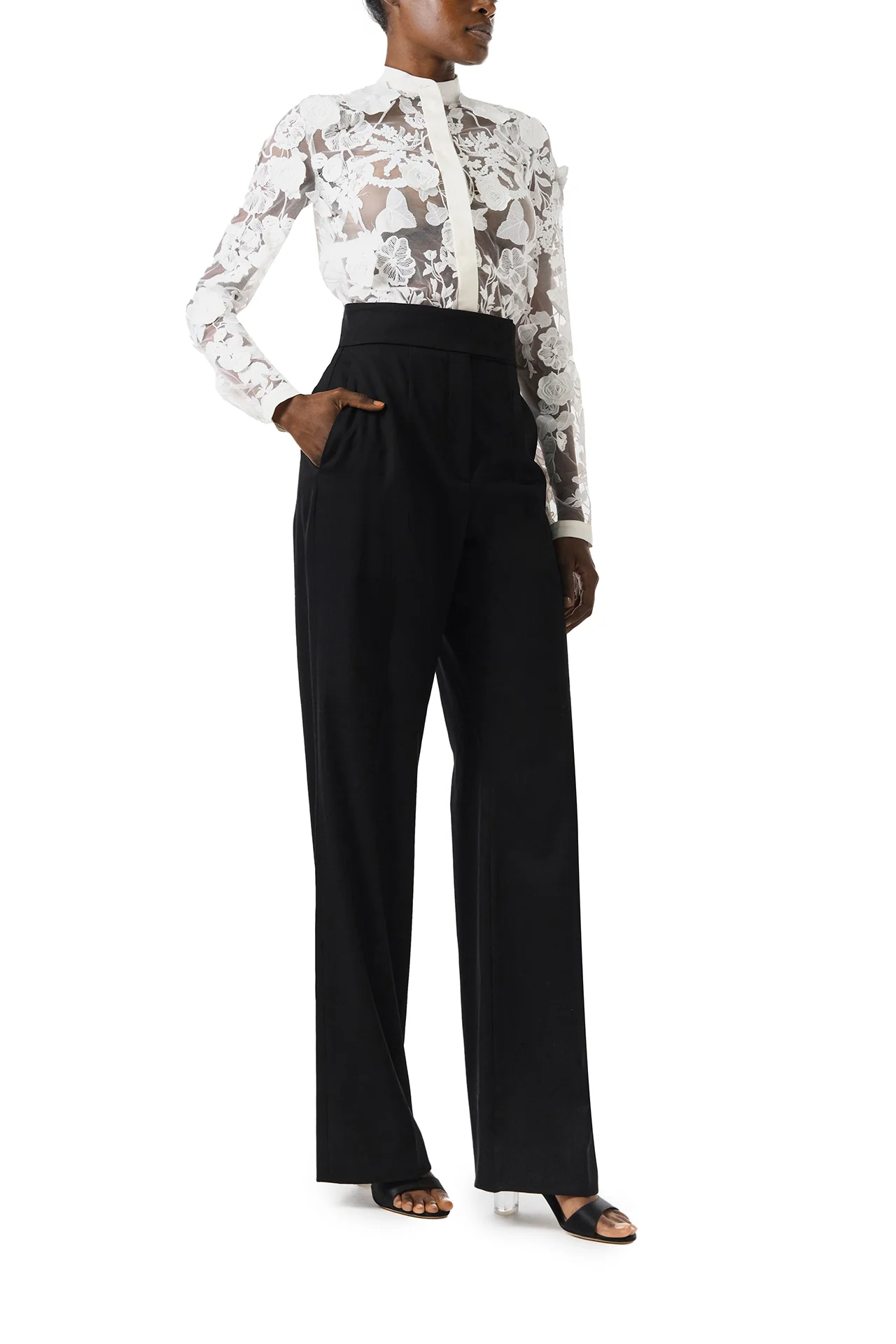 Long Sleeve Lace Blouse - Image 5