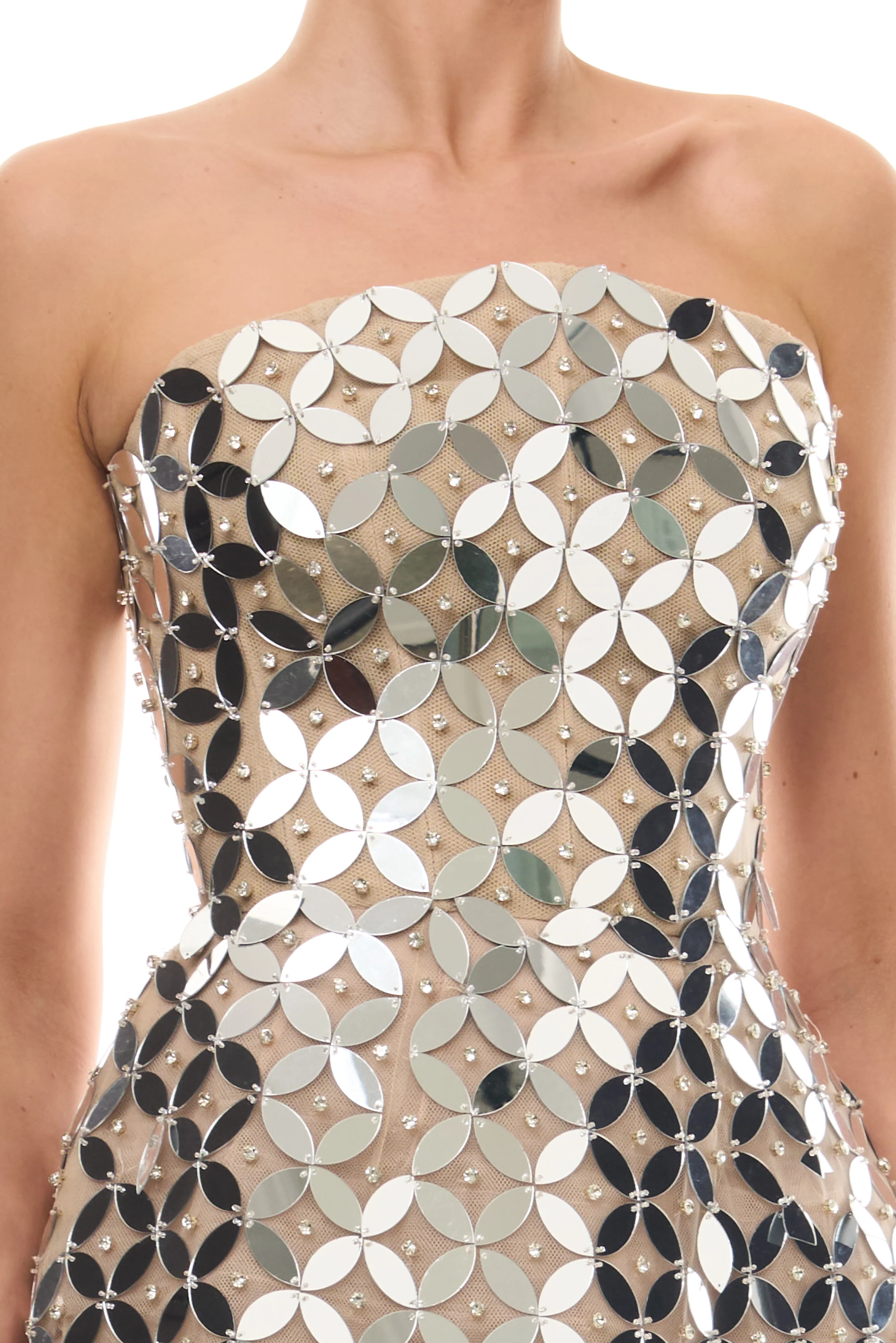 Sculpted Mirror Mini Dress - Image 3
