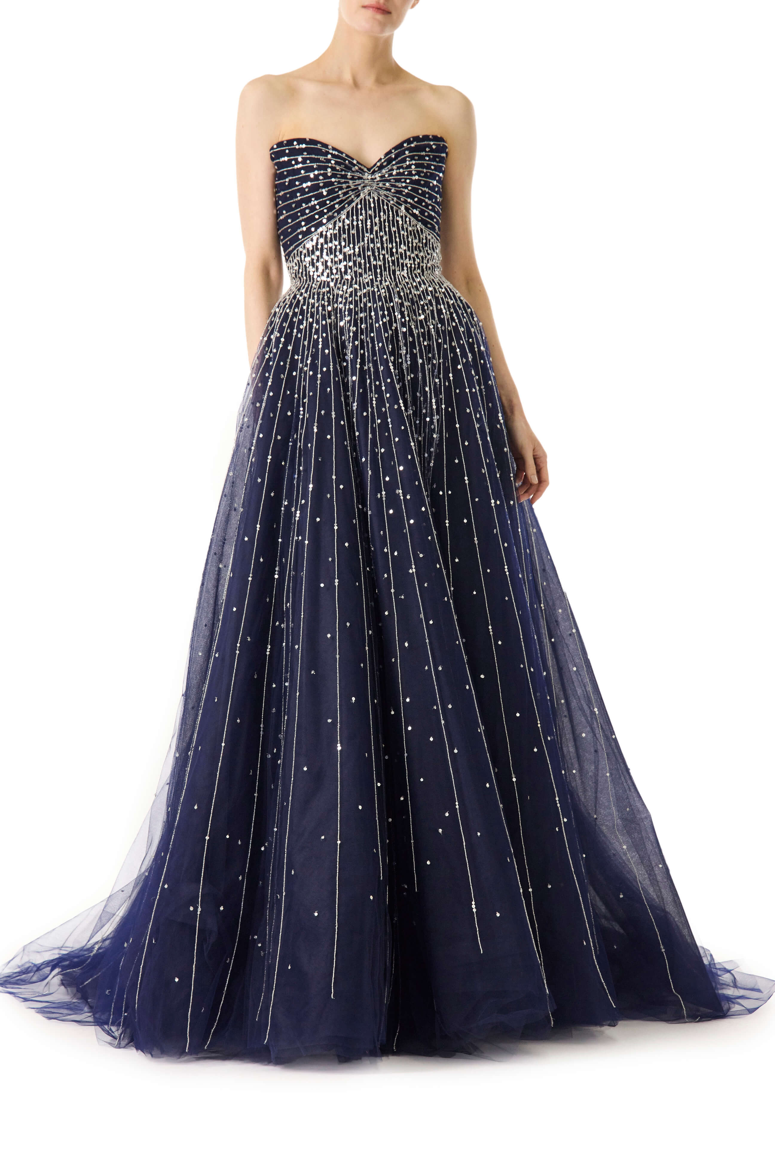 Strapless Embroidered Ball Gown - Image 2