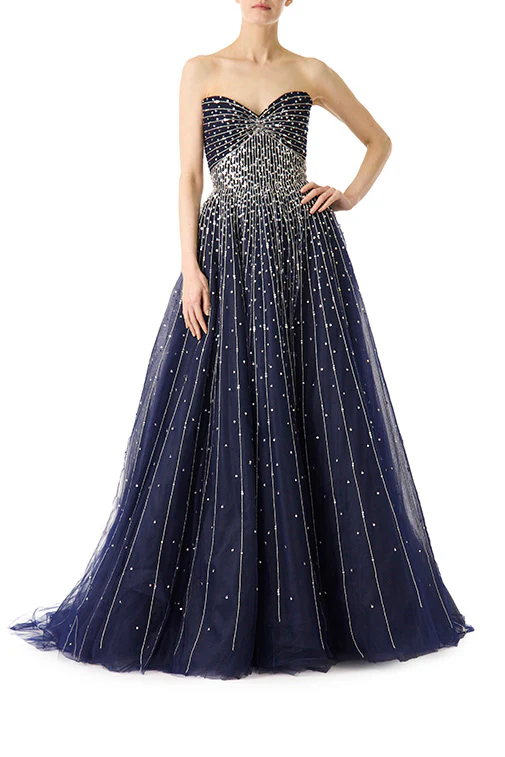 Strapless Embroidered Ball Gown - Image 3