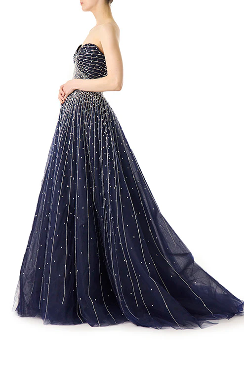 Strapless Embroidered Ball Gown - Image 4