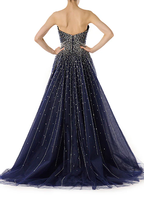 Strapless Embroidered Ball Gown - Image 6