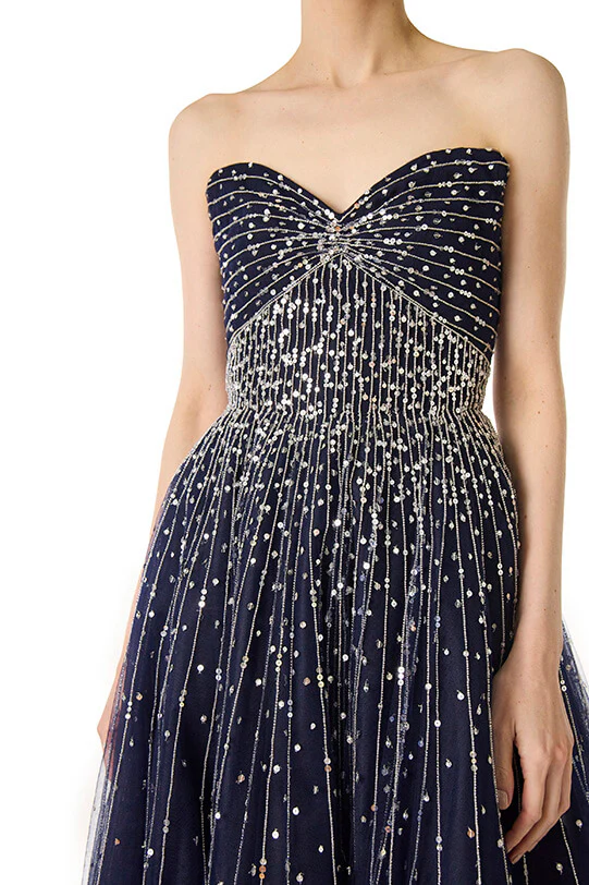 Strapless Embroidered Ball Gown - Image 7