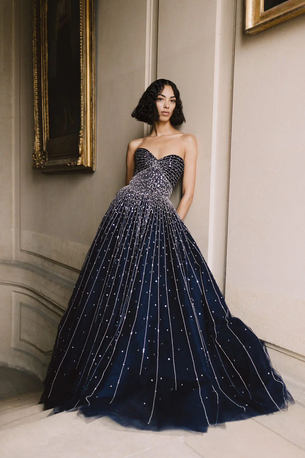 Strapless Embroidered Ball Gown - Image 8