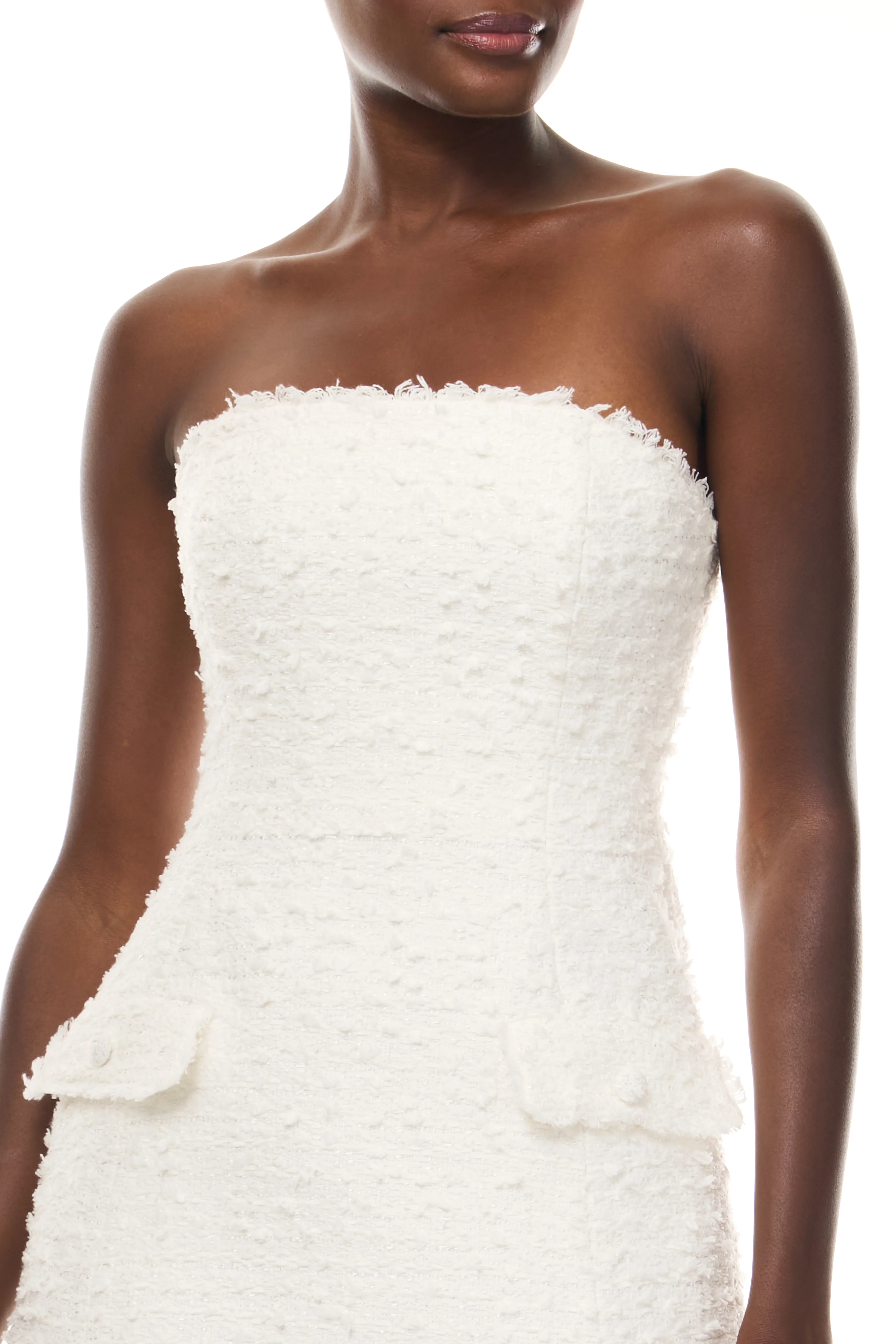 Sculpted Tweed Mini Dress - Image 2